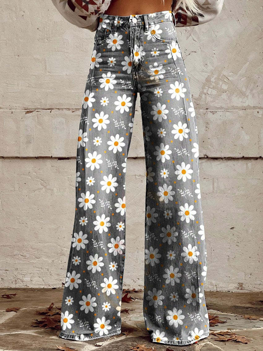 Gris à fleurs / 3XL